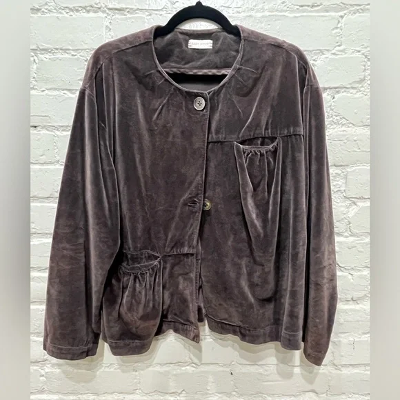 Krista Larson Velvet Jacket - Picture 1 of 5